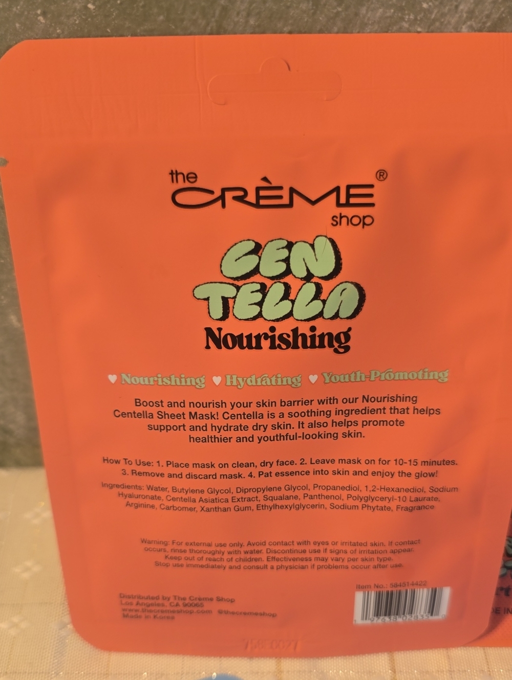 The Crème Shop Colorful Sheet & Eye Mask Bundle 14 & 5 Sooae Self Heating Eye - Picture 10 of 10